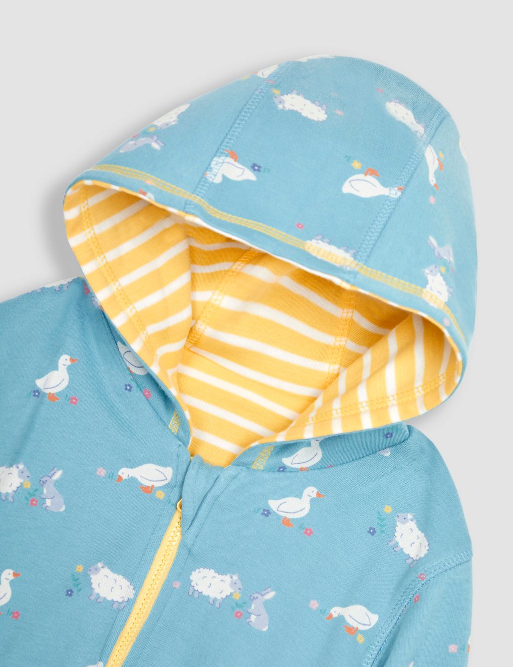 Pure Cotton Reversible Animal Hoodie (6 Mths-7 Yrs) 5 of 6