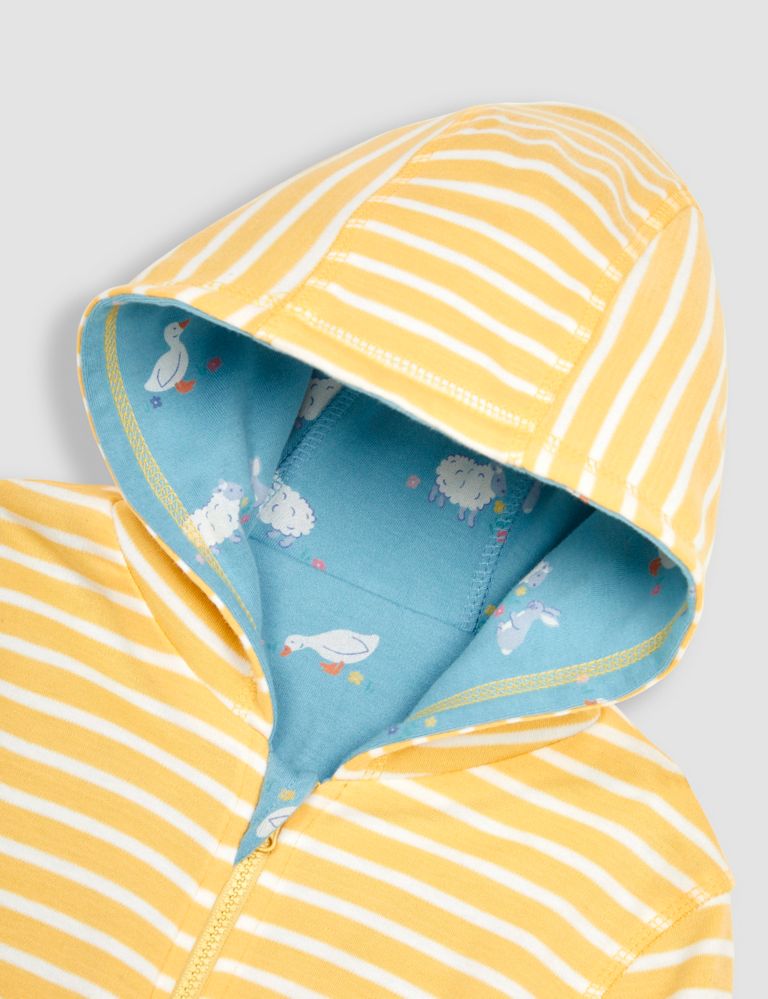 Pure Cotton Reversible Animal Hoodie (6 Mths-7 Yrs) 6 of 6