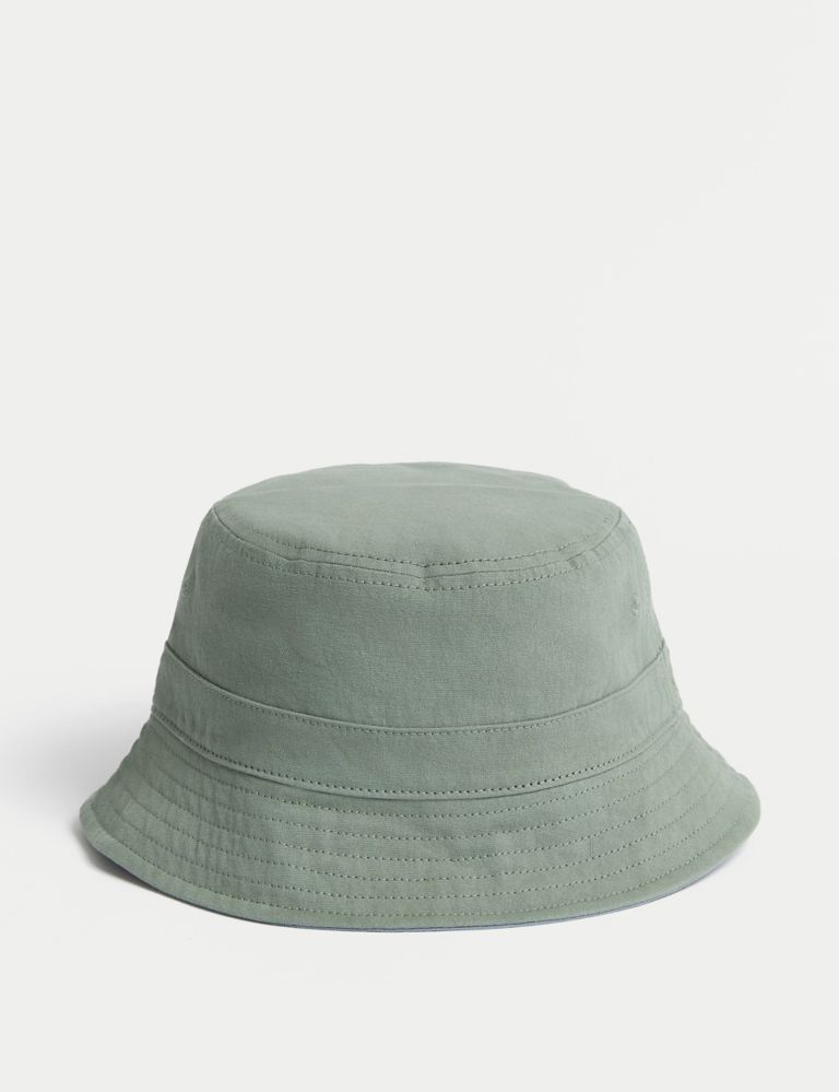 Pure Cotton Reversible Bucket Hat 1 of 4