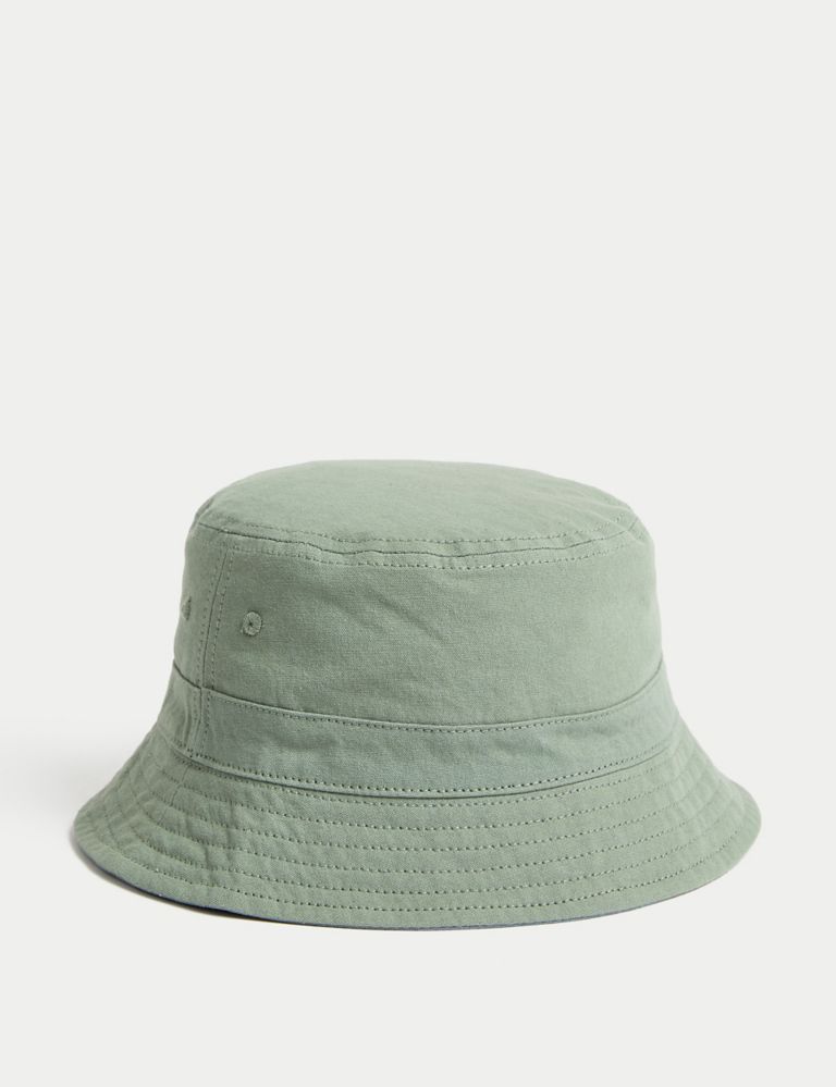 Pure Cotton Reversible Bucket Hat 2 of 4