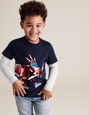 dinosaur sequin shirt