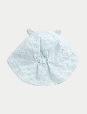 Pure Cotton Reversible Sun Hat (0-1 Yrs) Image 2 of 4