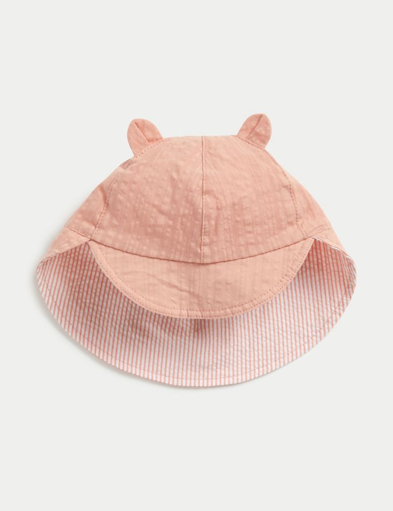 Pure Cotton Reversible Sun Hat (0-1 Yrs) 4 of 4