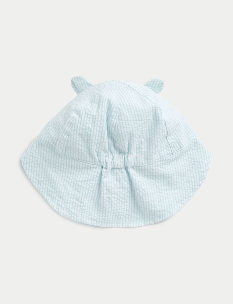 Pure Cotton Reversible Sun Hat (0-1 Yrs) 2 of 4