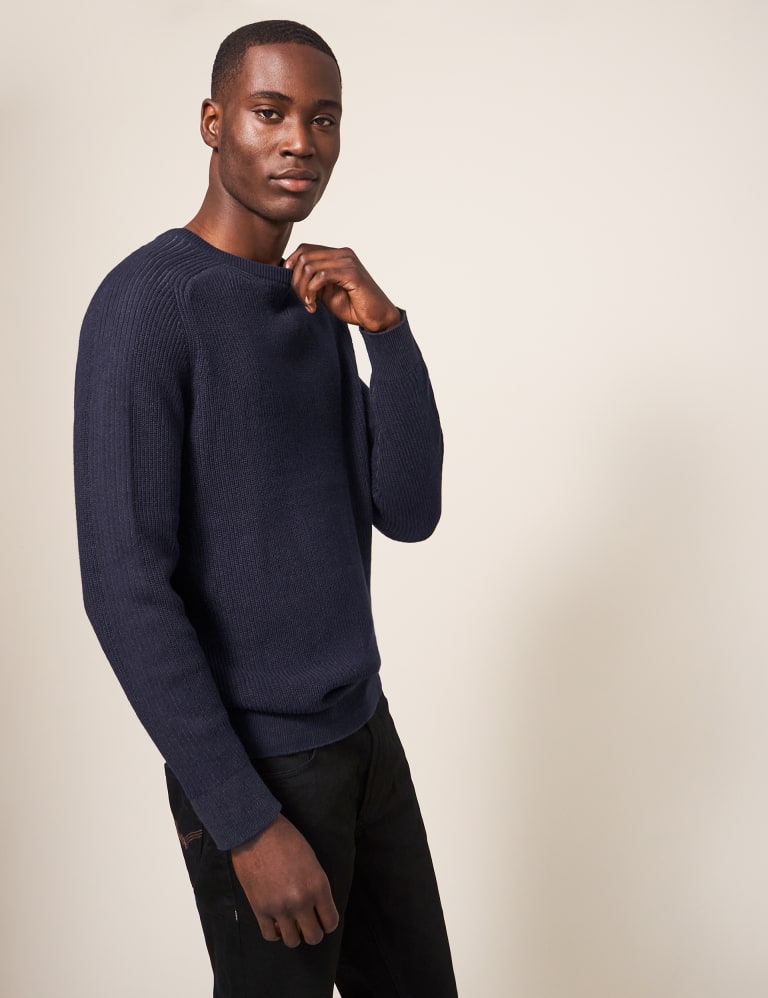 Ribbed Crew Neck Jumper