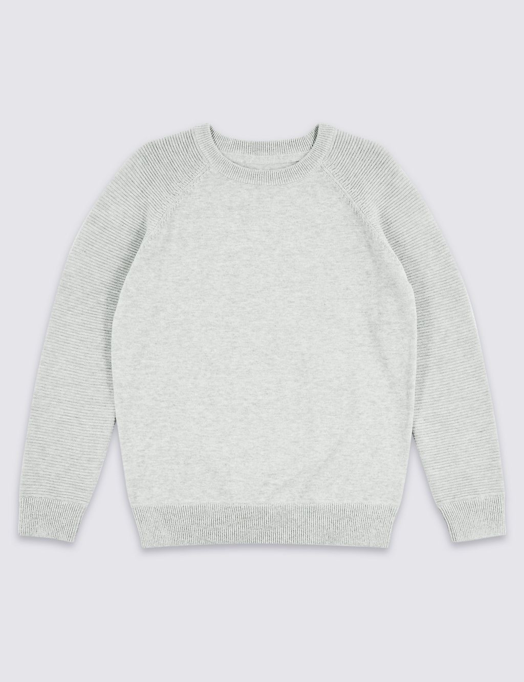 Pure Cotton Ribbed Jumper (3-16 Years) 1 of 5