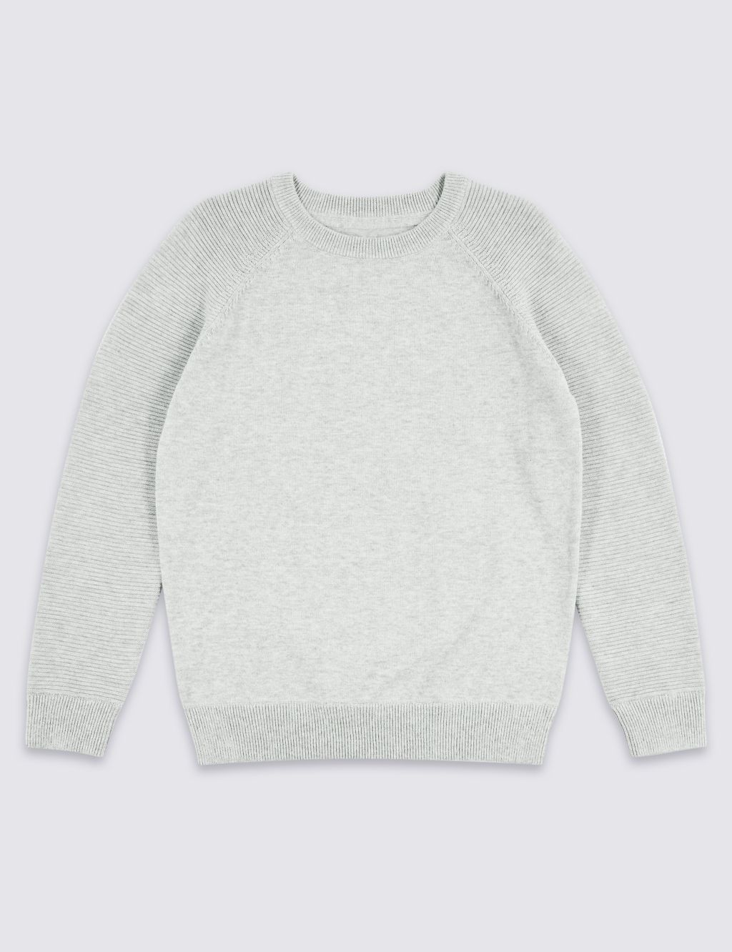 Pure Cotton Ribbed Jumper (3-16 Years) 1 of 5