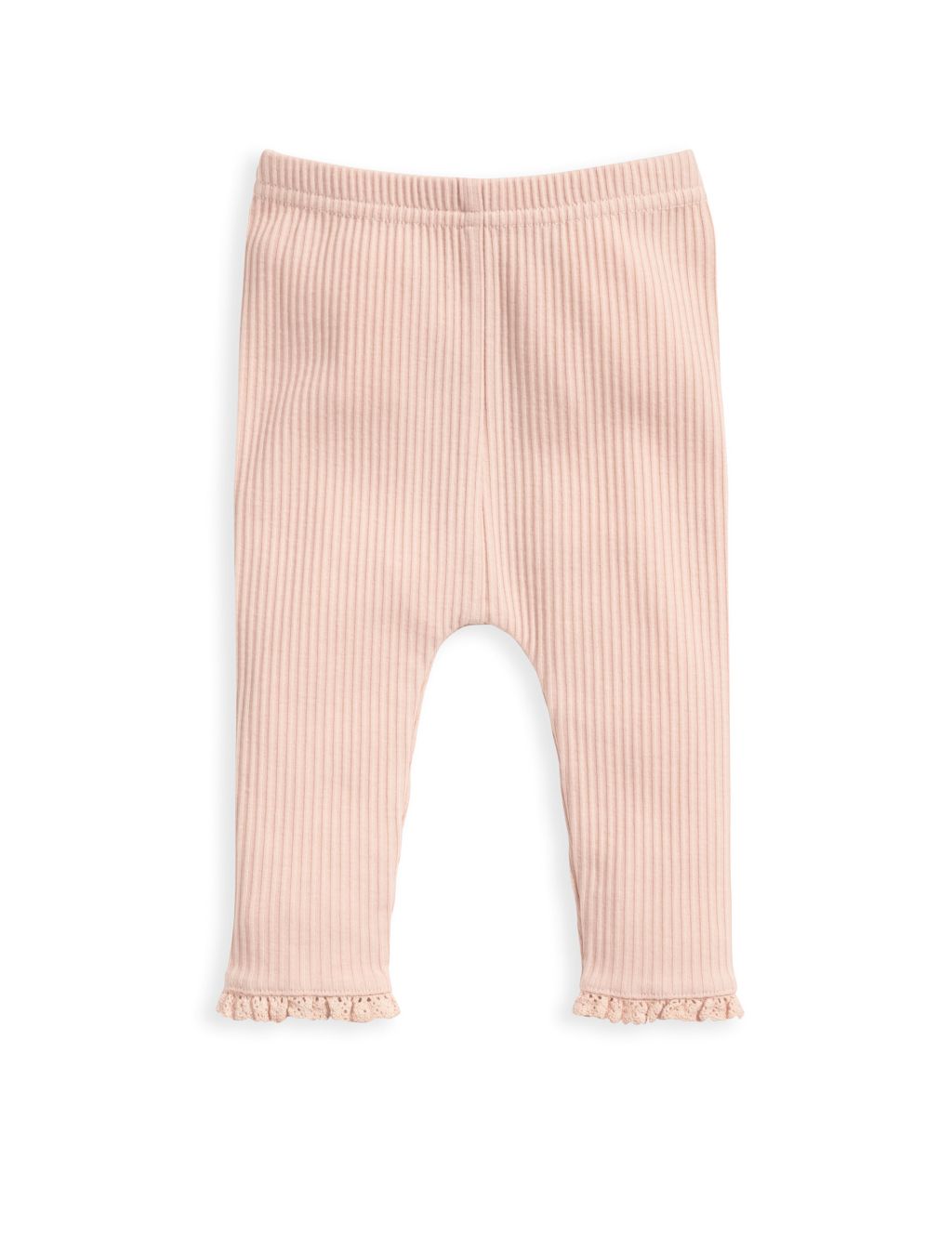 Pure Cotton Ribbed Leggings (0-36 Mths) 2 of 2