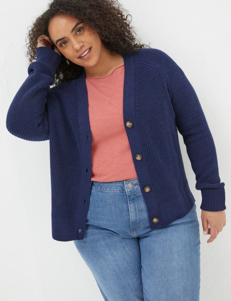 Style & Co. Petite Ribbed V-Neck Cardigan