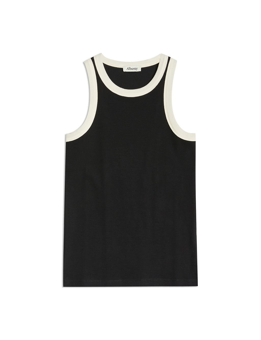 Pure Cotton Ribbed Vest 1 of 5