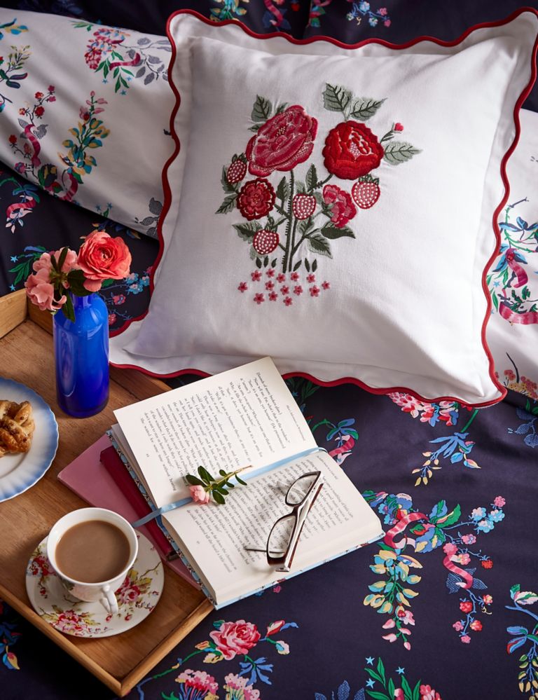 Pure Cotton Ribbon Roses Bedding Set 3 of 3