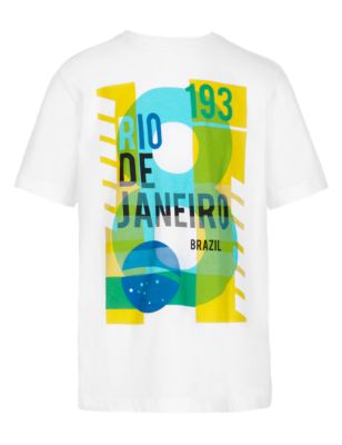 Pure Cotton Rio De Janerio T-Shirt Image 2 of 3