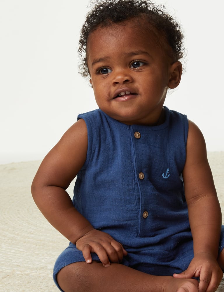 Pure Cotton Romper (0-3 Yrs) 6 of 6