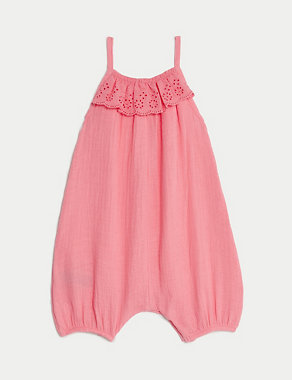 Pure Cotton Romper (0–36 Mths) Image 2 of 7