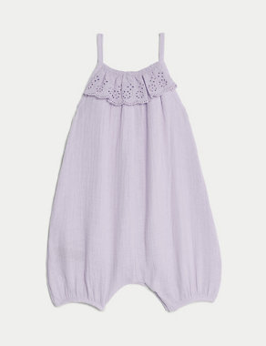 Pure Cotton Romper (0–36 Mths) Image 2 of 6