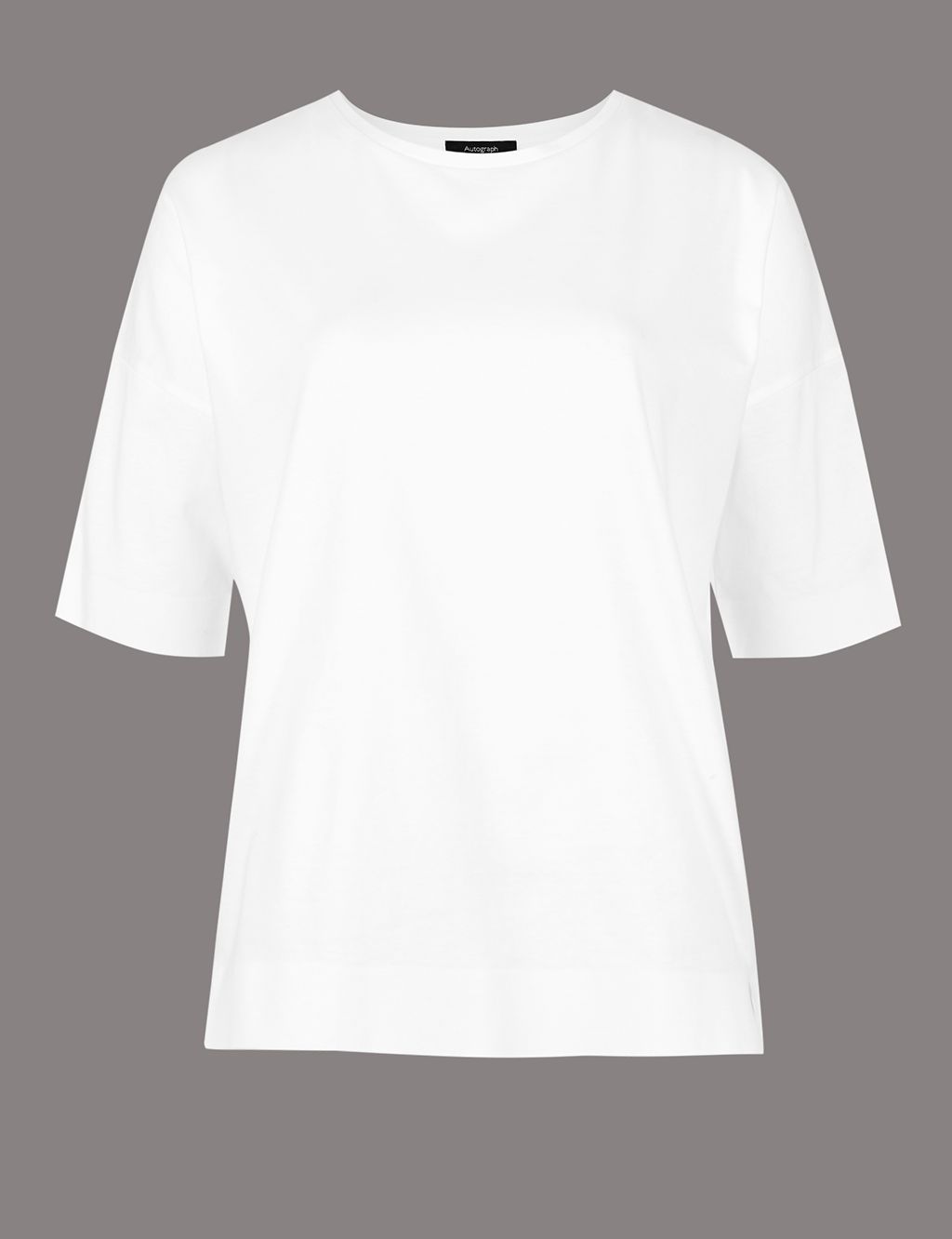 Pure Cotton Round Neck Half Sleeve T-Shirt 1 of 4
