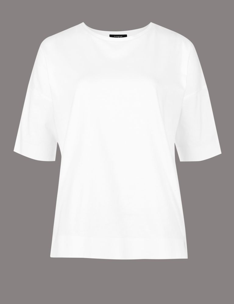 Pure Cotton Round Neck Half Sleeve T-Shirt 2 of 4