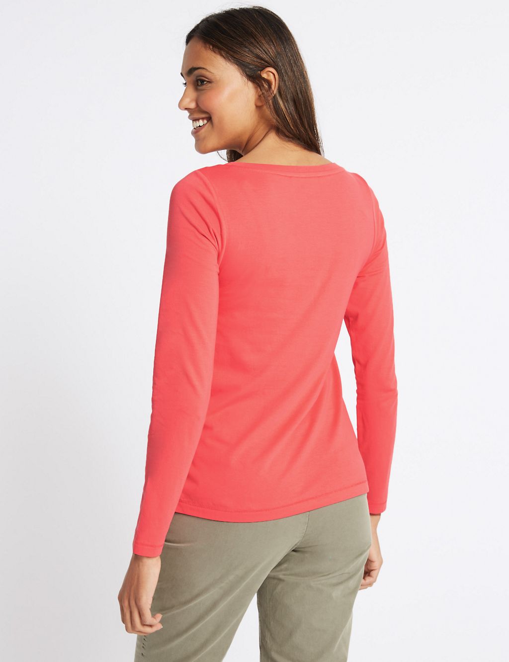 Pure Cotton Round Neck Long Sleeve T-Shirt 4 of 4