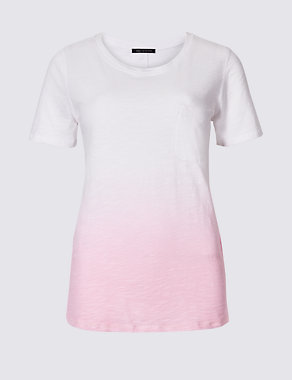 Pure Cotton Round Neck Short Sleeve T-Shirt Image 2 of 4