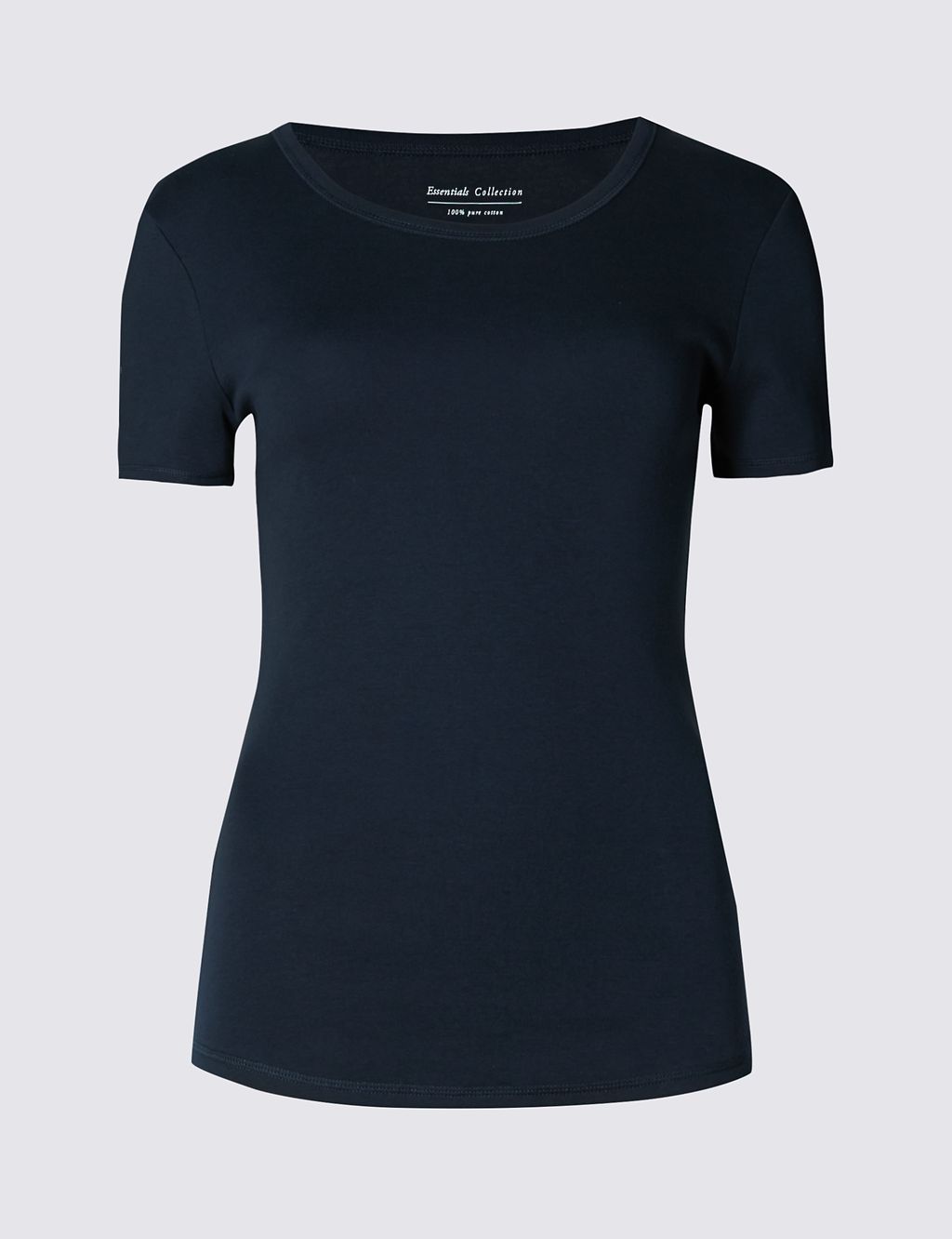 Pure Cotton Round Neck Short Sleeve T-Shirt 1 of 3