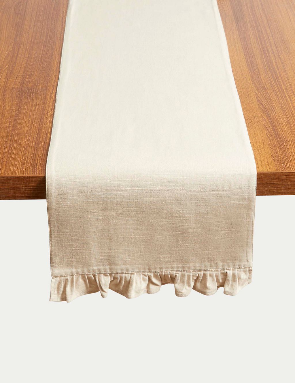 Pure Cotton Ruffle Table Runner 3 of 3