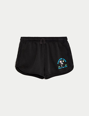 Pure Cotton Runner Shorts (6-16 Yrs) Image 2 of 5