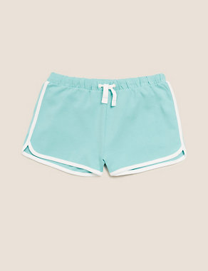Pure Cotton Runner Shorts (6-16 Yrs) Image 2 of 5