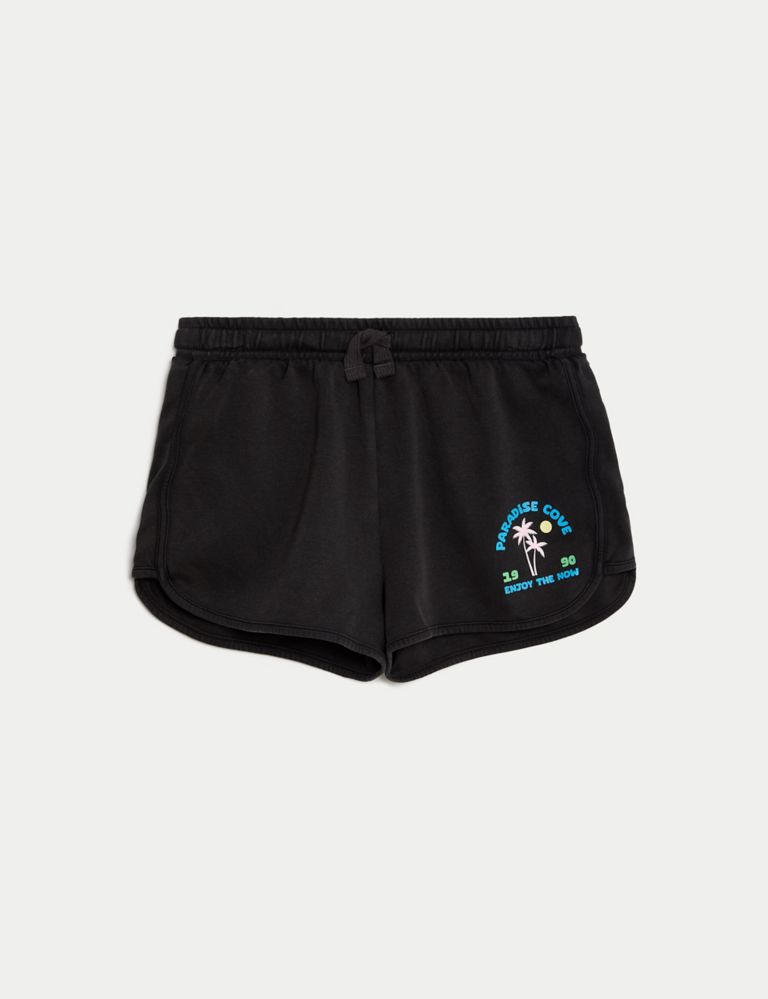 Pure Cotton Runner Shorts (6-16 Yrs) 2 of 5