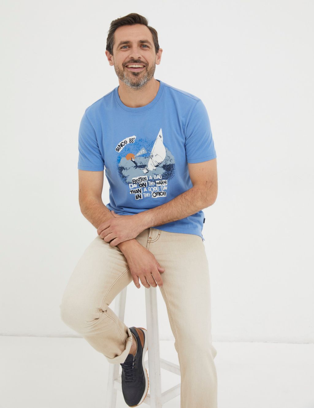Pure Cotton Sailing Graphic T-Shirt 5 of 5