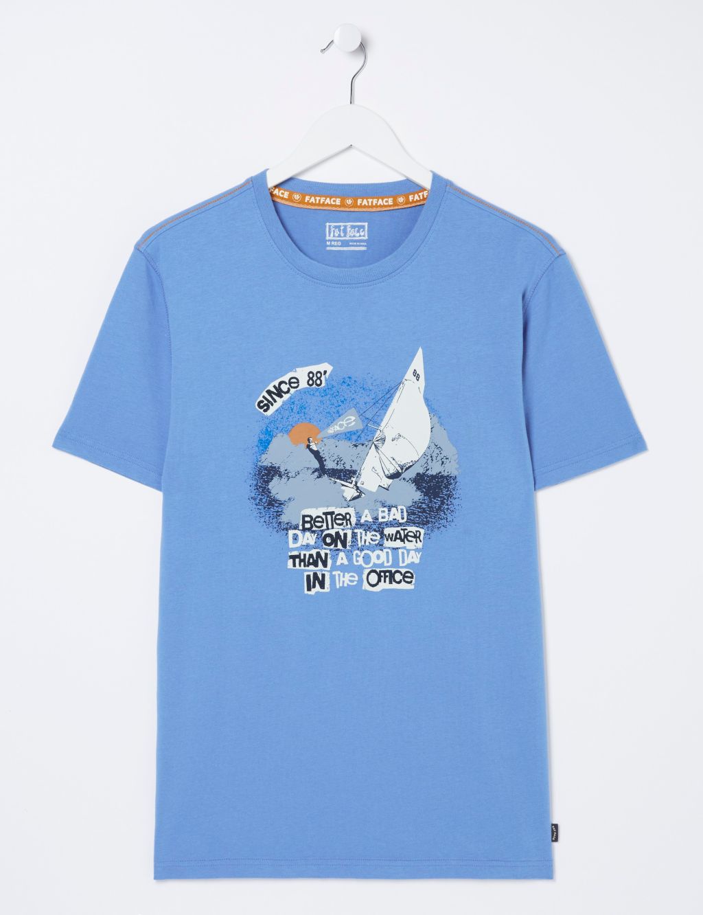 Pure Cotton Sailing Graphic T-Shirt 1 of 5