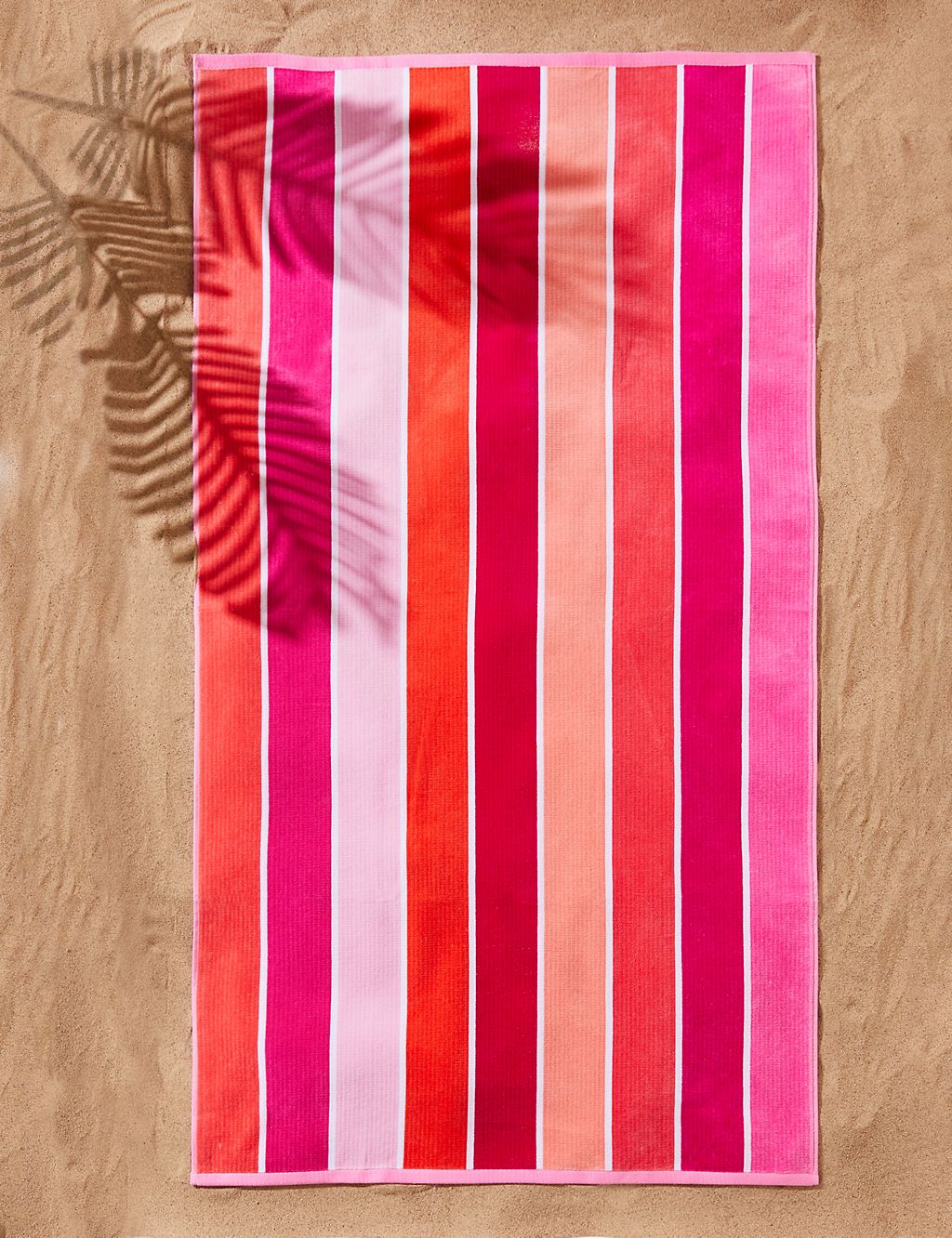 Pure Cotton Sand Resistant Striped Beach Towel 3 of 4