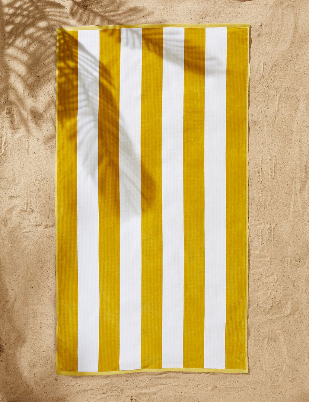 Pure Cotton Sand Resistant Striped Beach Towel | M&S Collection | M&S