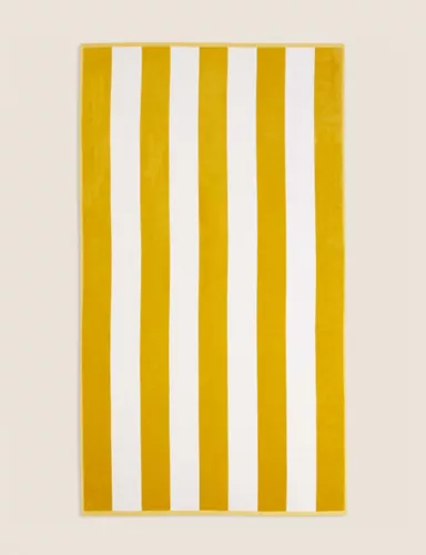 Pure Cotton Sand Resistant Striped Beach Towel 2 of 7