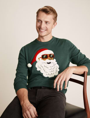 marks and spencer mens christmas jumpers