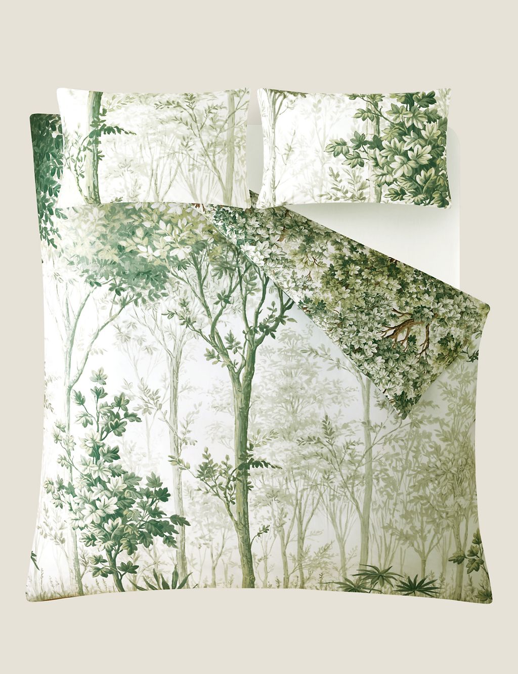 Pure Cotton Sateen Coppice Forest Bedding Set 8 of 9