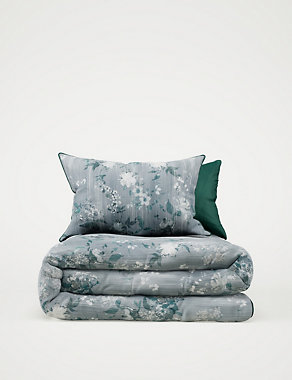 Pure Cotton Sateen Floral Bedding Set Image 2 of 6