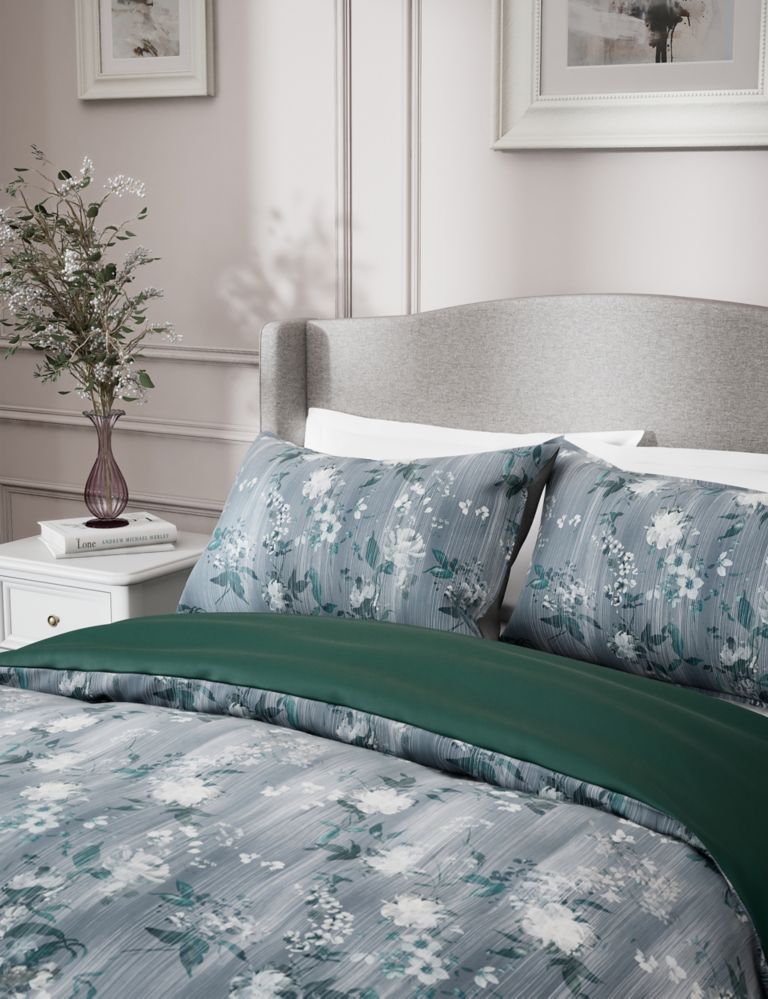 Pure Cotton Sateen Floral Bedding Set 4 of 6