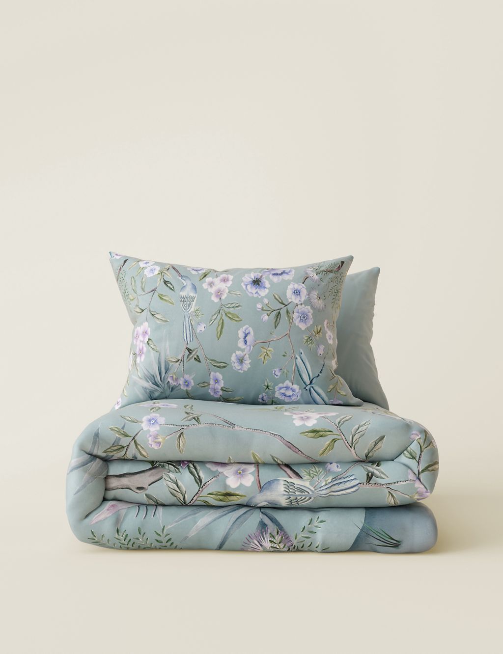 Pure Cotton Sateen Floral Bedding Set 4 of 8