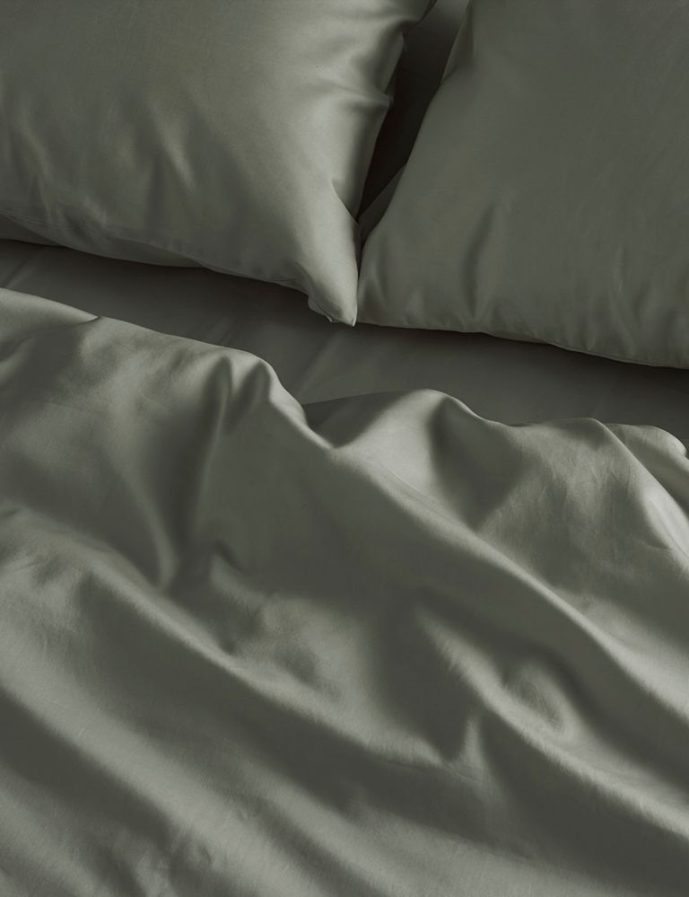 Pure Cotton Sateen Luxe Duvet Cover 2 of 3