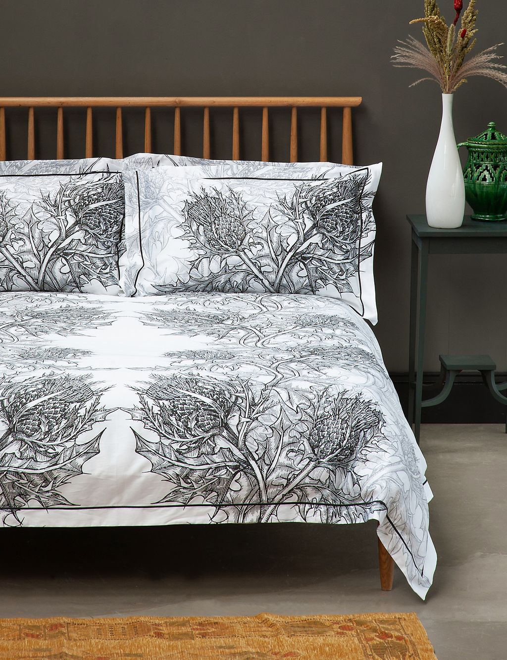 Pure Cotton Sateen Thistle Bedding Set 3 of 6