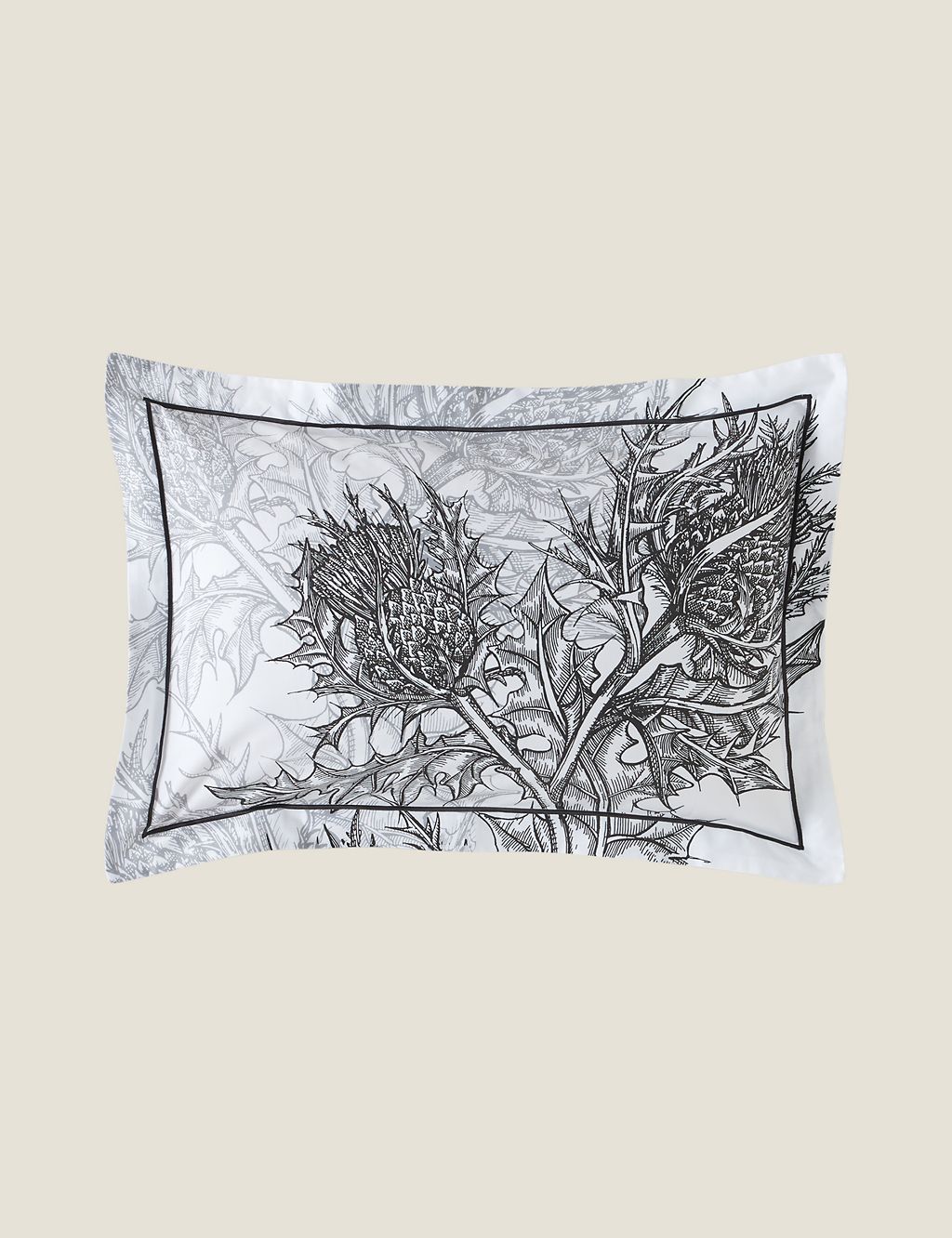 Pure Cotton Sateen Thistle Bedding Set 6 of 6