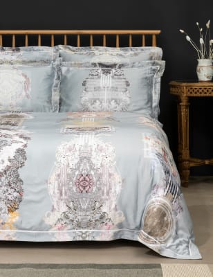 Pure Cotton Sateen Totem Damask Bedding Set Timorous Beasties M&S
