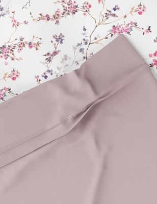Pure Cotton Sateen Trailing Cherry Blossom Bedding Set Image 2 of 3