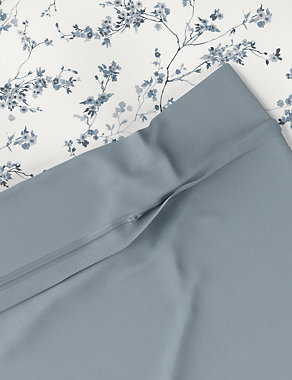 Pure Cotton Sateen Trailing Cherry Blossom Bedding Set Image 2 of 4