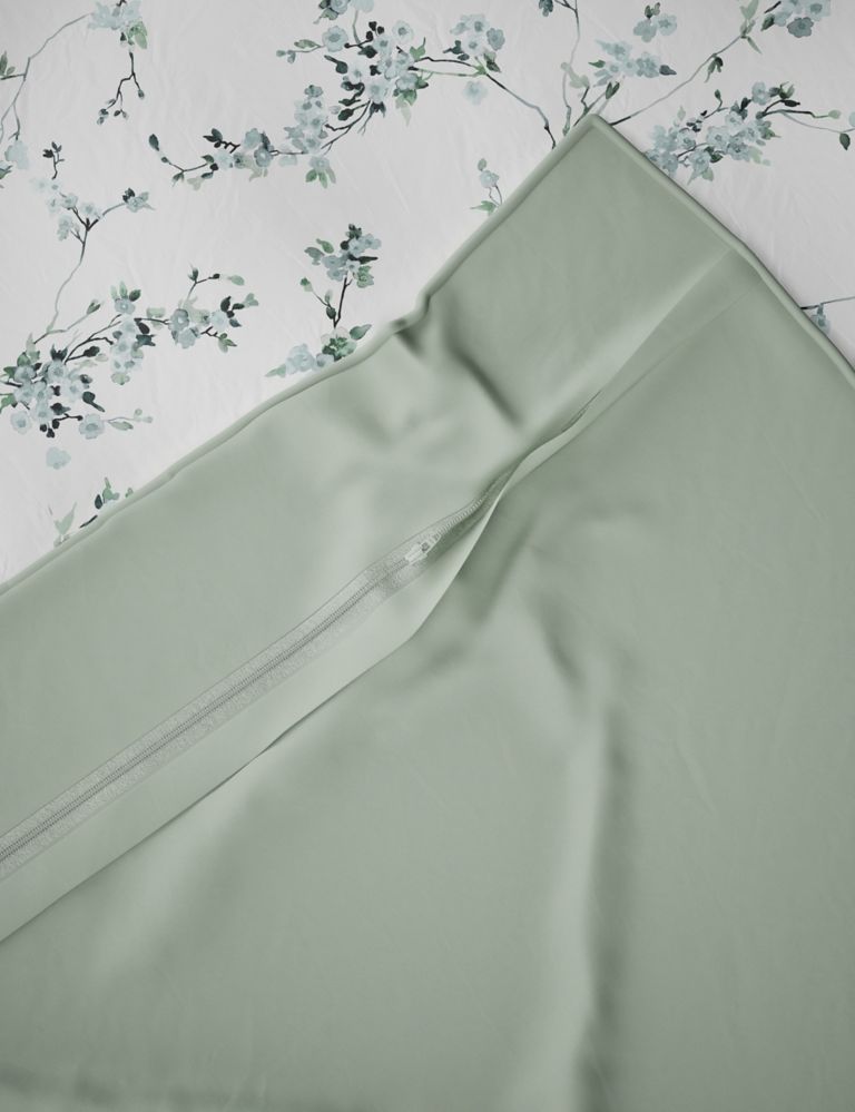 Pure Cotton Sateen Trailing Cherry Blossom Bedding Set 6 of 7