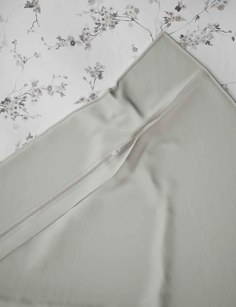 Pure Cotton Sateen Trailing Cherry Blossom Bedding Set 6 of 6