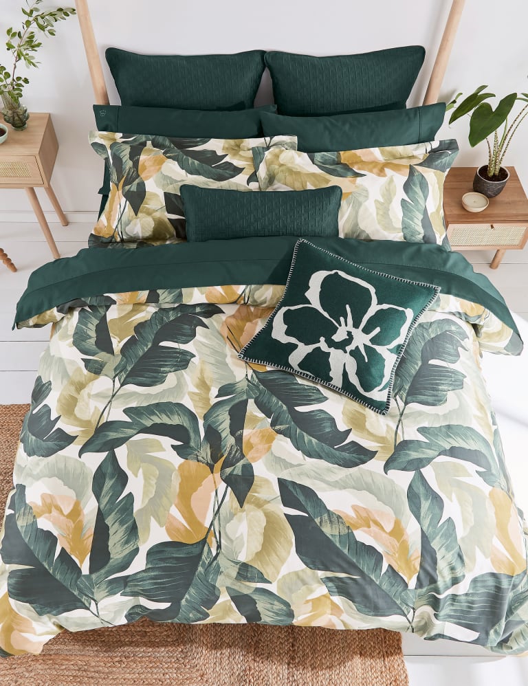 Pure Cotton Sateen Urban Forager Duvet Cover 2 of 3