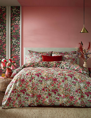 Pure Cotton Sateen Wallflower Bedding Set Image 2 of 9