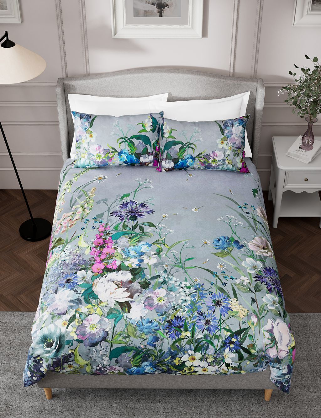 Pure Cotton Sateen Wild Meadow Bedding Set 2 of 6