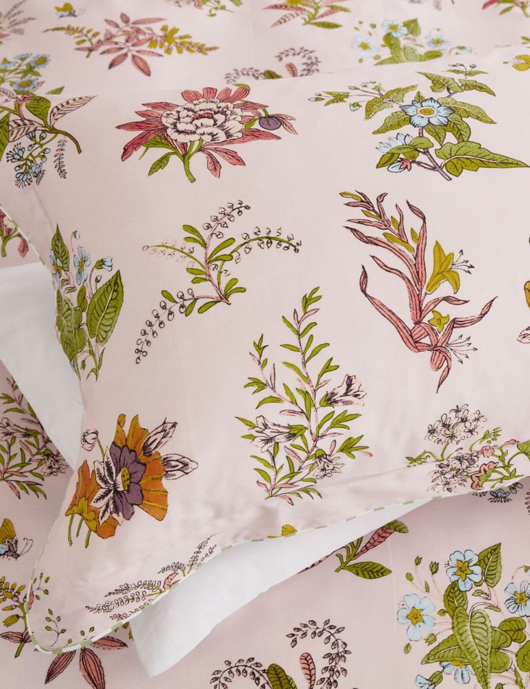 Pure Cotton Sateen Woodland Floral Bedding Set 5 of 5